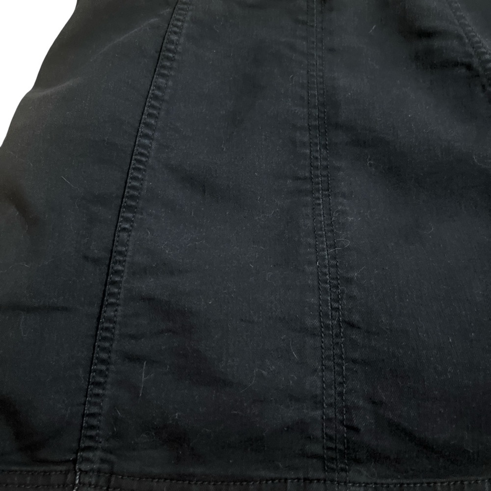 Free People Modern Femme Washed Black Denim Mini Skirt Size 2 - Picture 7 of 7